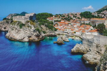 Stari grad Dubrovnik, gradske zidine i Jadransko more